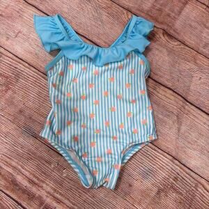 Mia & Miles Girls' Ruffle One-Piece Swimsuit 12 Months